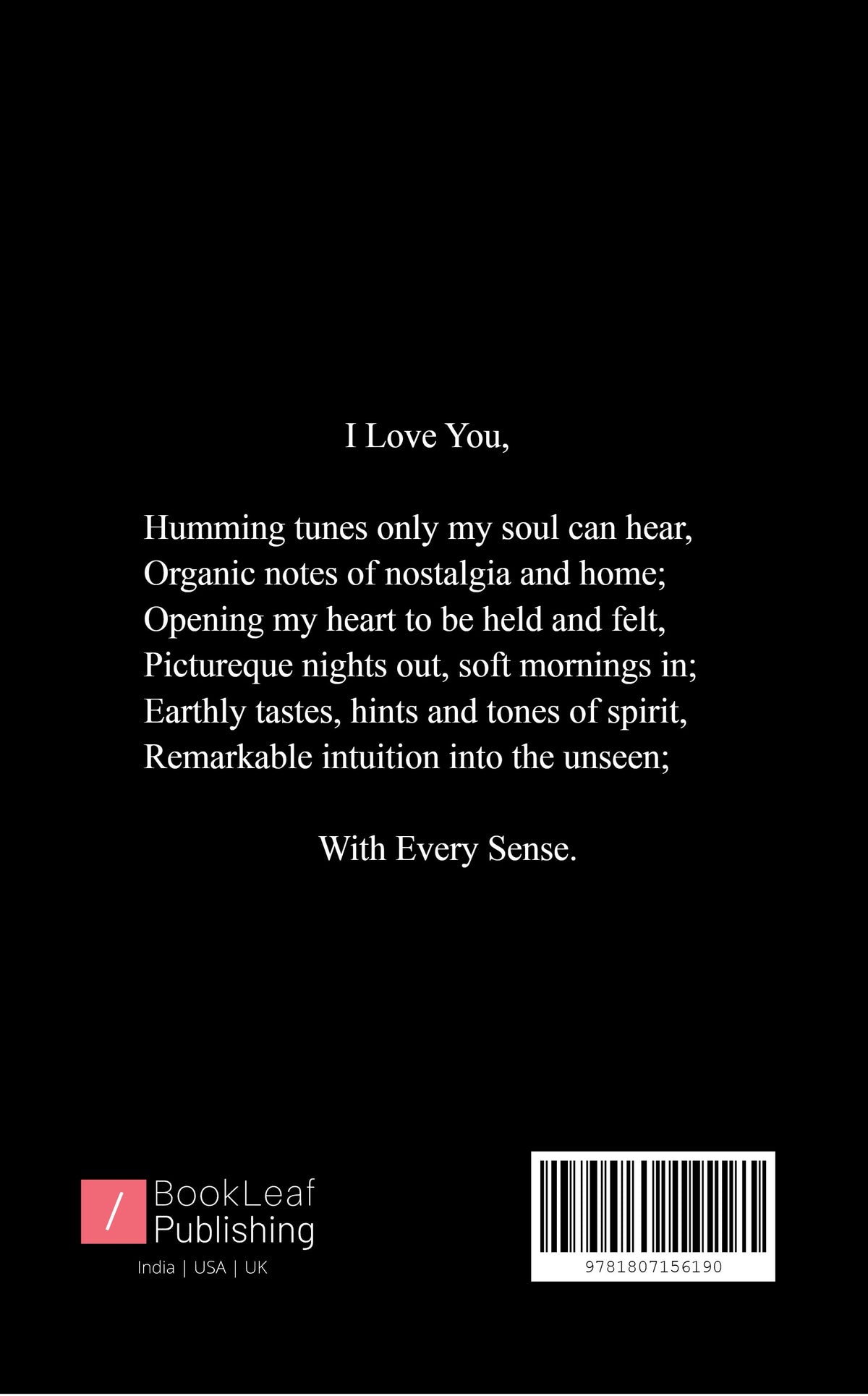 With Every Sense, I Love You