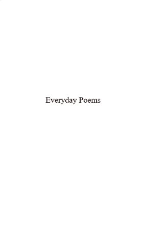 Everyday Thoughts