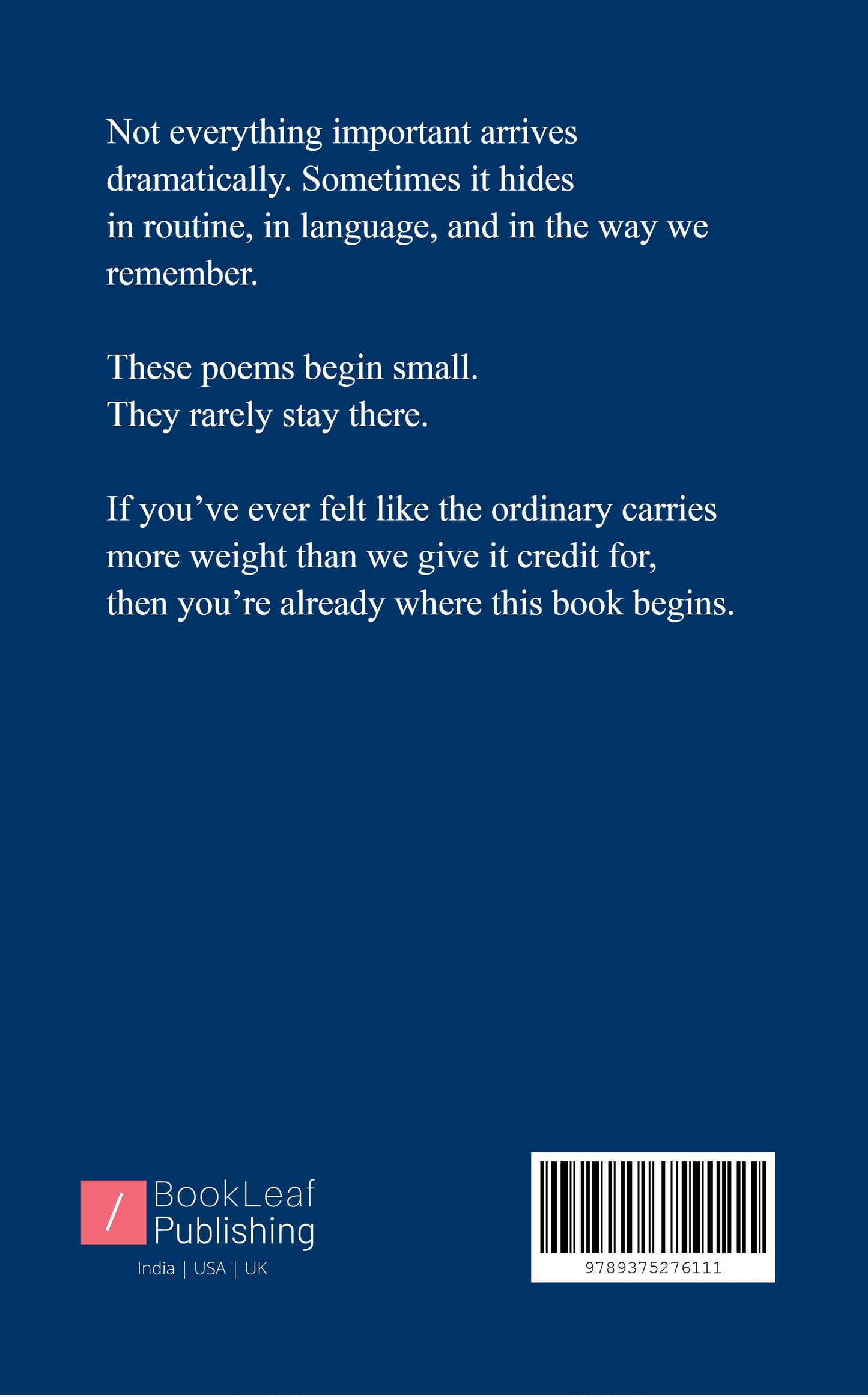 Small Thoughts About Big Things