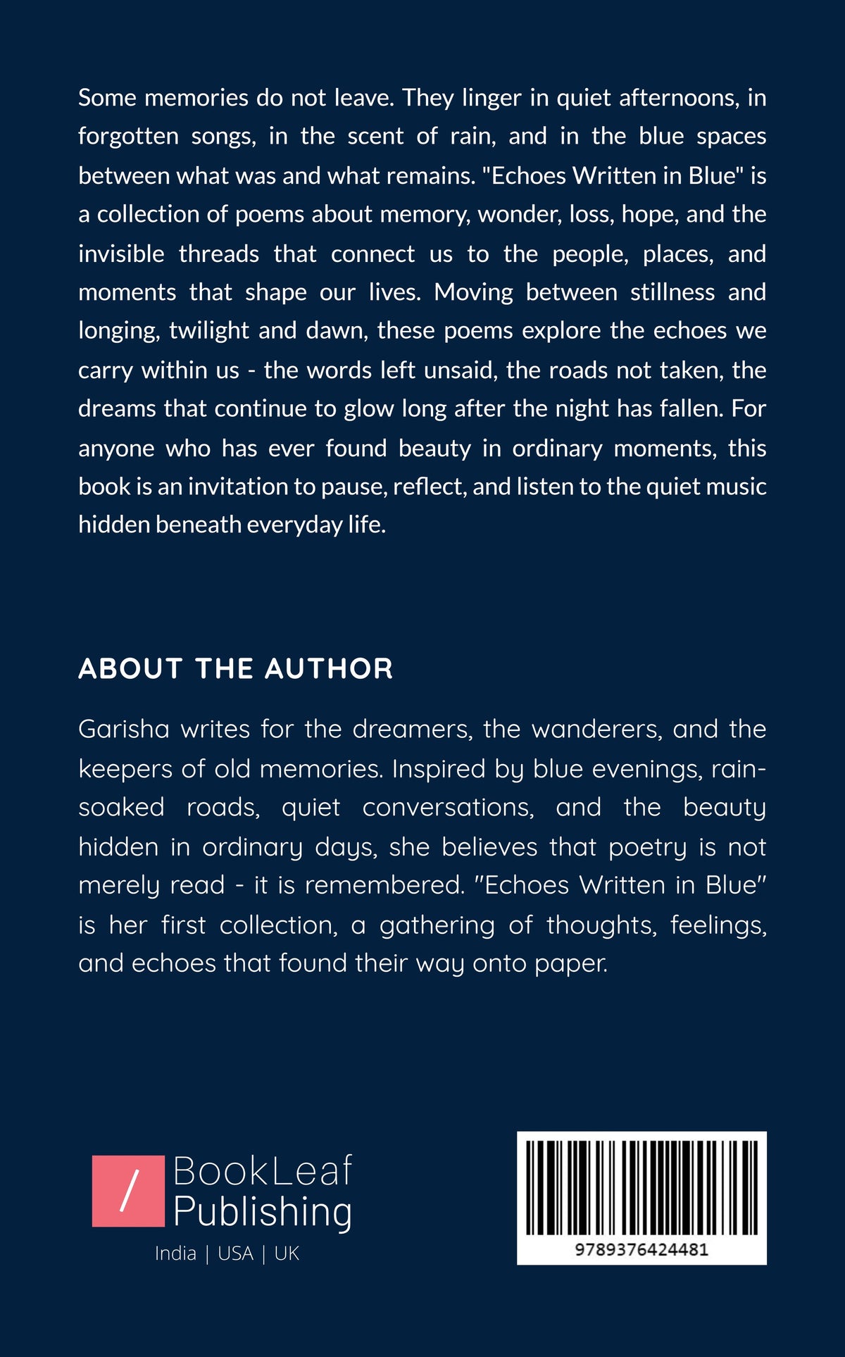 Echoes Written in Blue