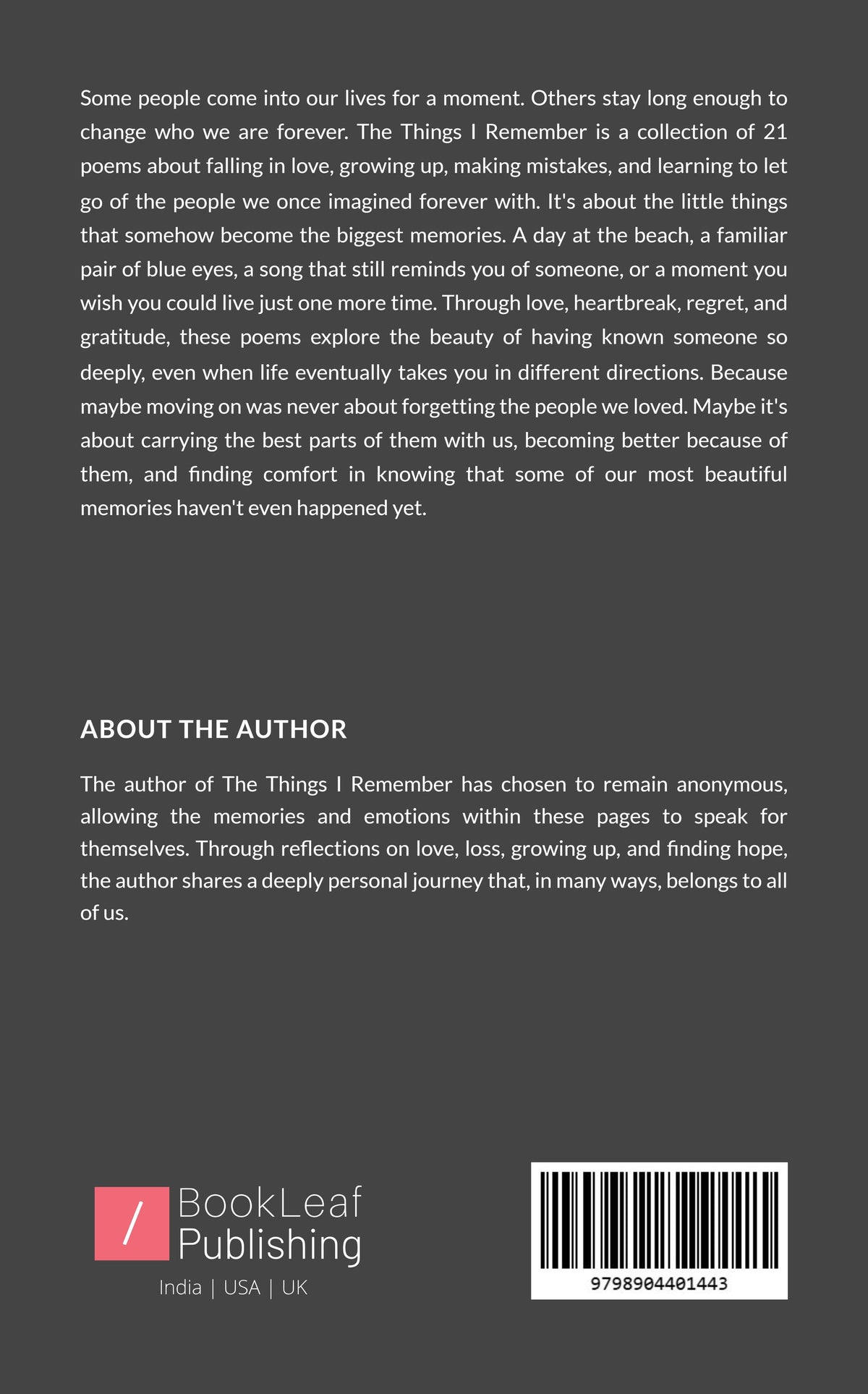 the things i remember