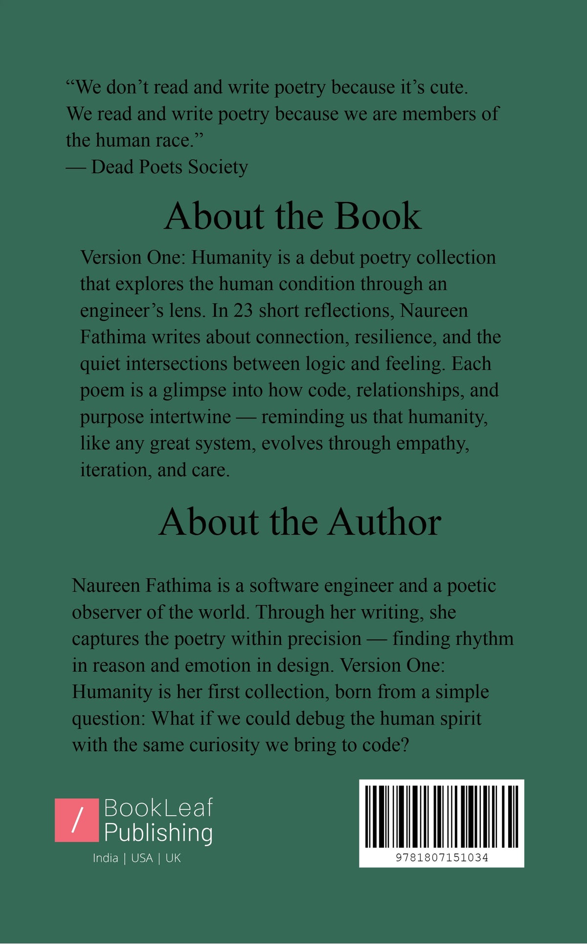 Version One: Humanity