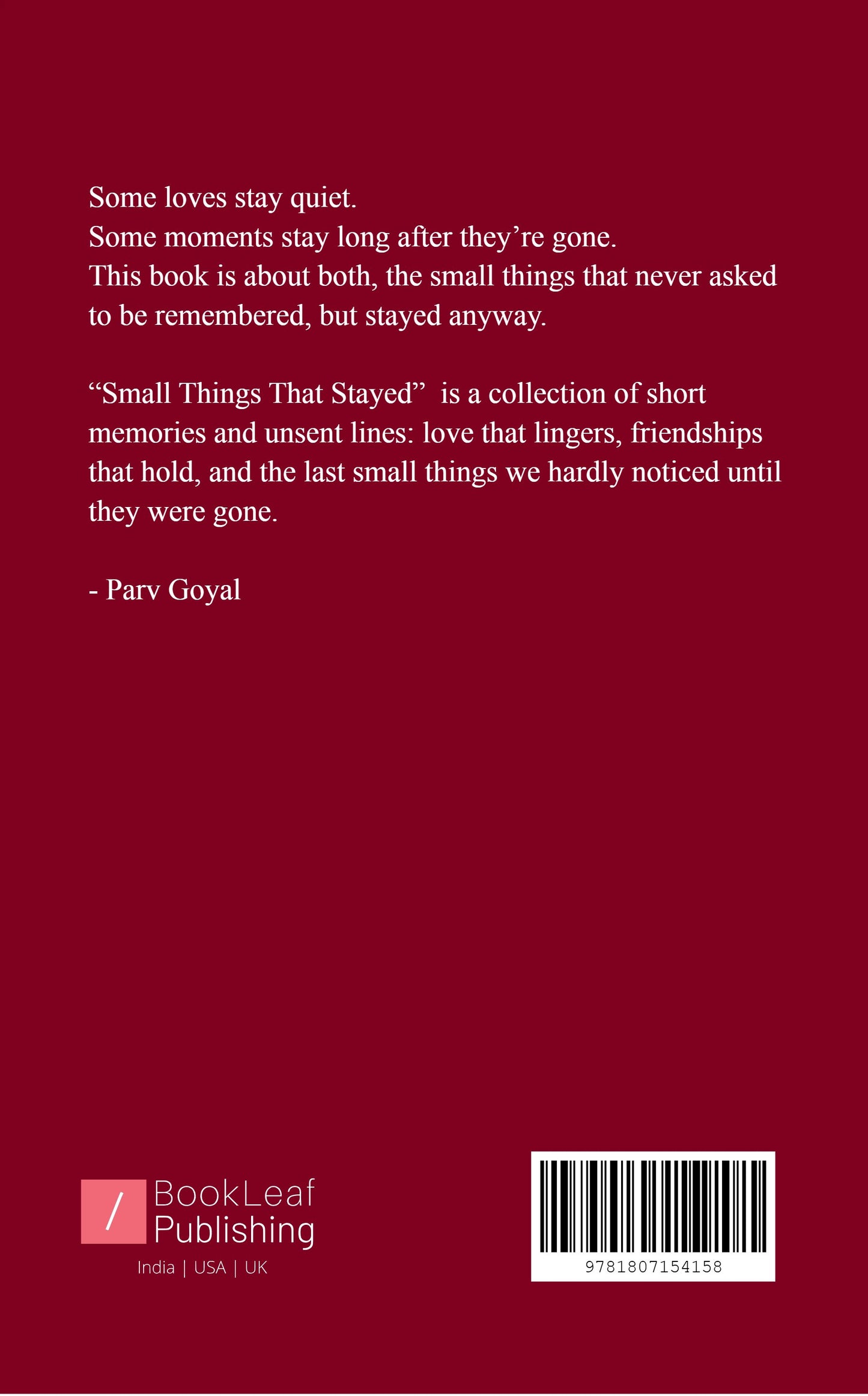 Small Things That Stayed