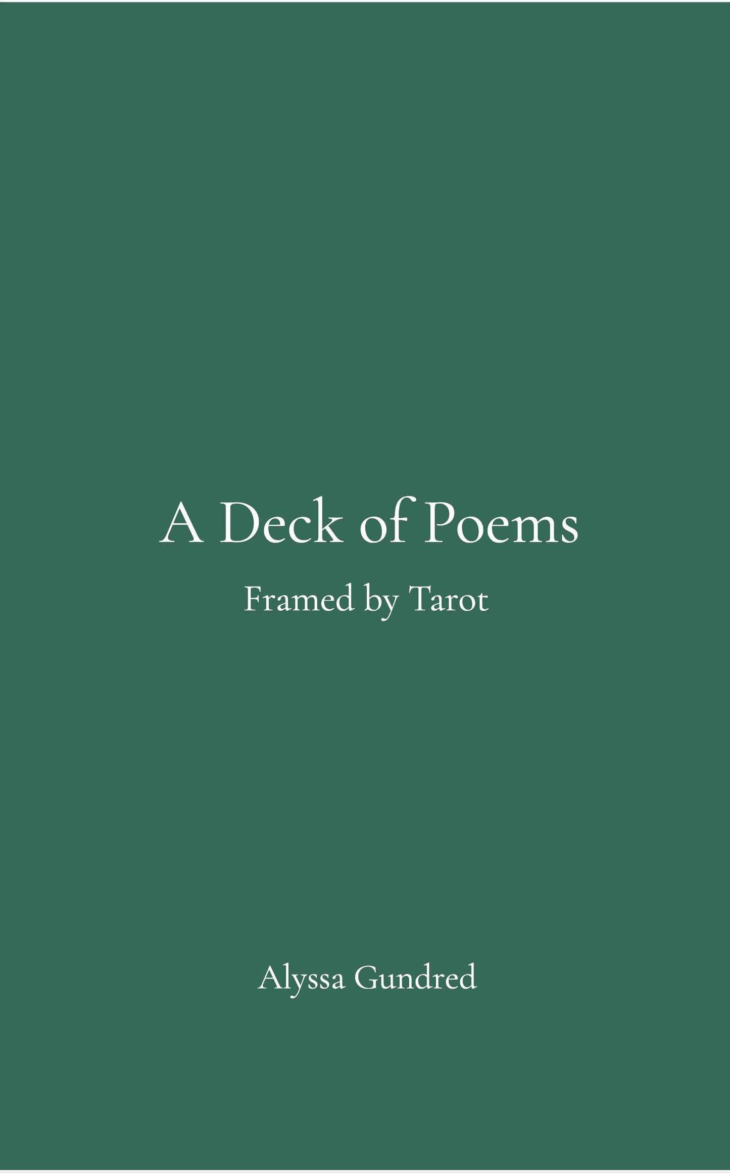 A Deck of Poems