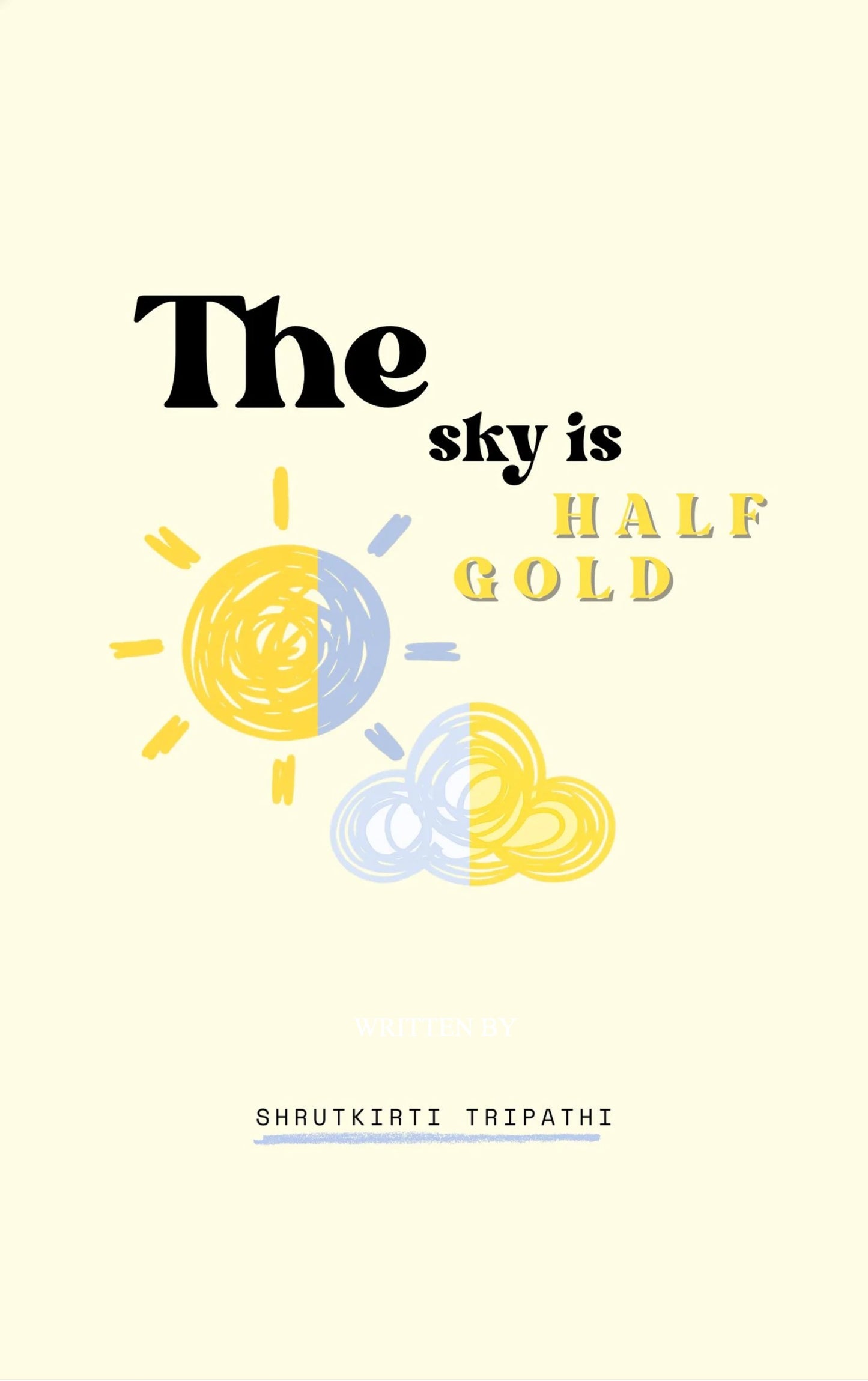 The sky half gold