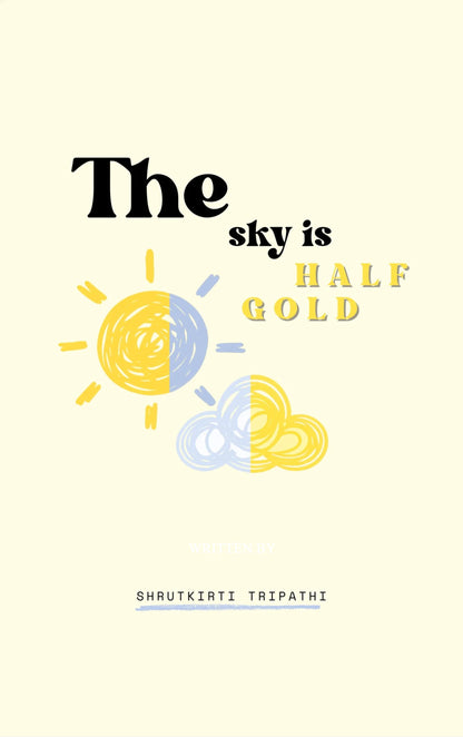 The sky half gold