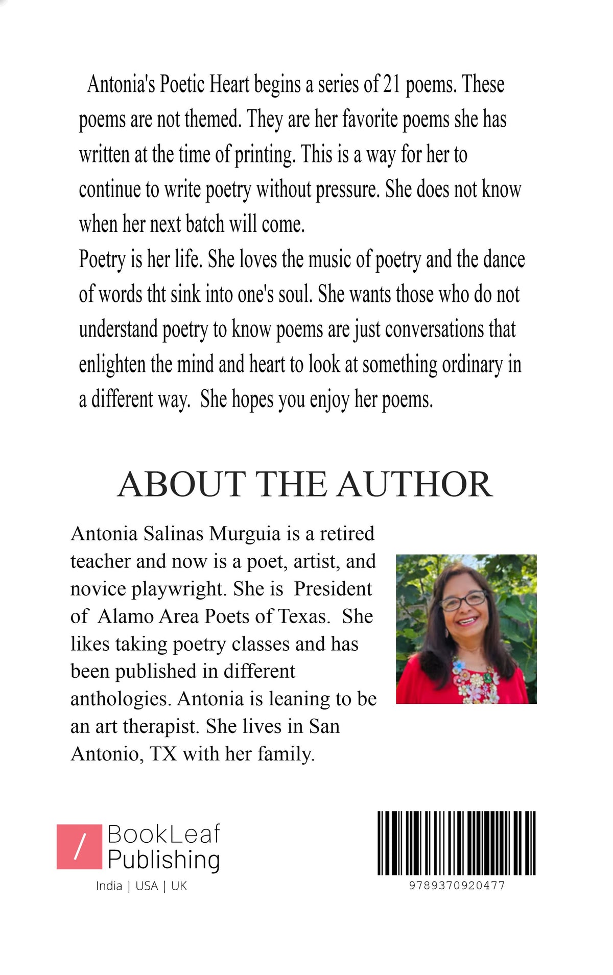 Antonia's                    Poetic Heart