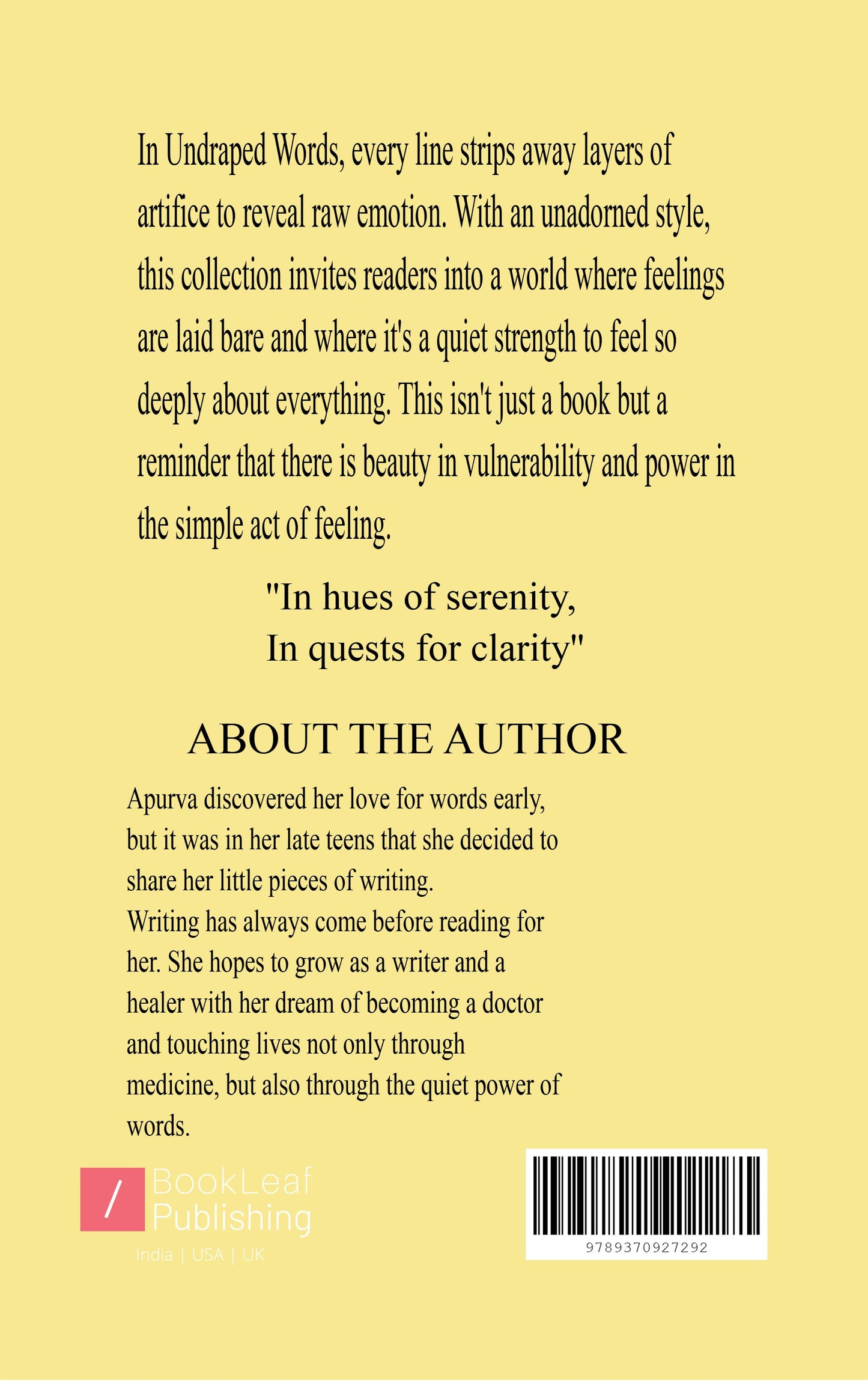 Undraped Words
