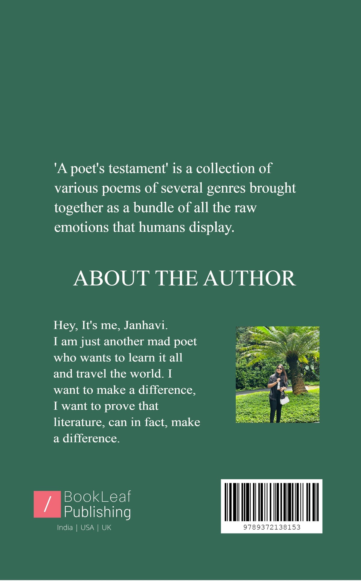 A Poet's Testament.