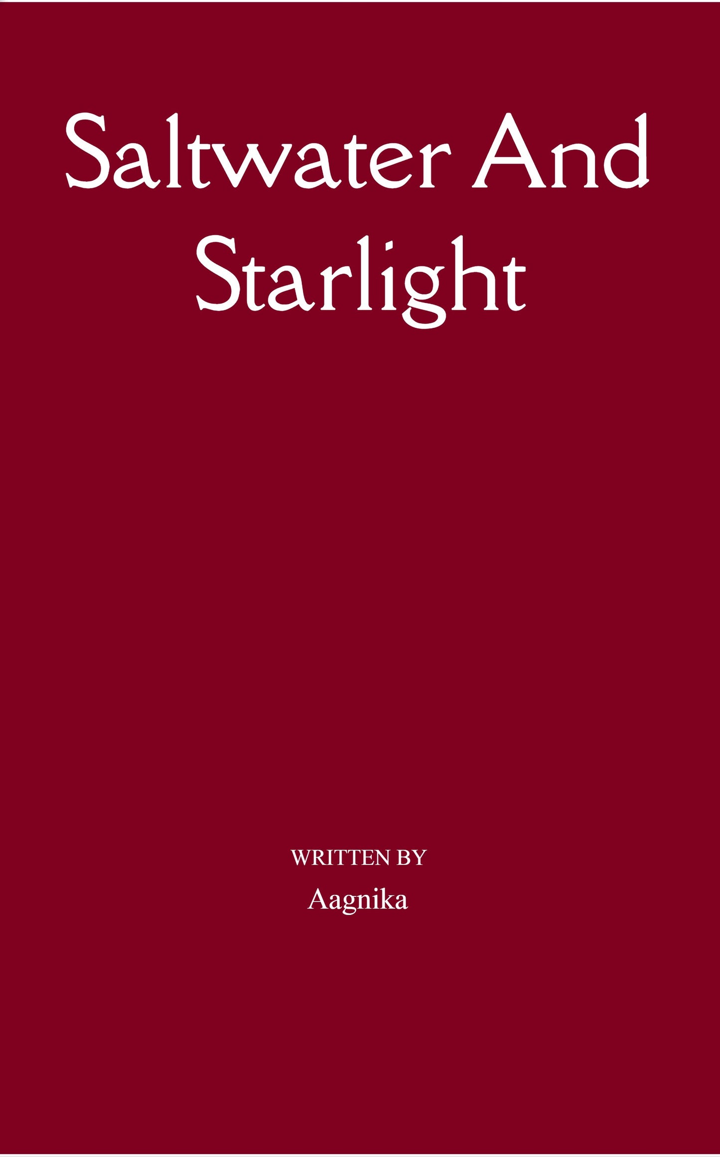 Saltwater And Starlight
