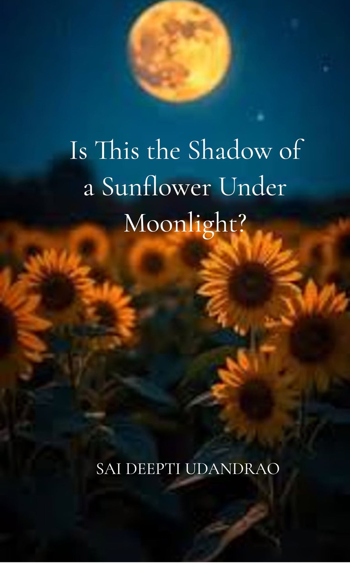 Is This the Shadow of a Sunflower Under Moonlight?
