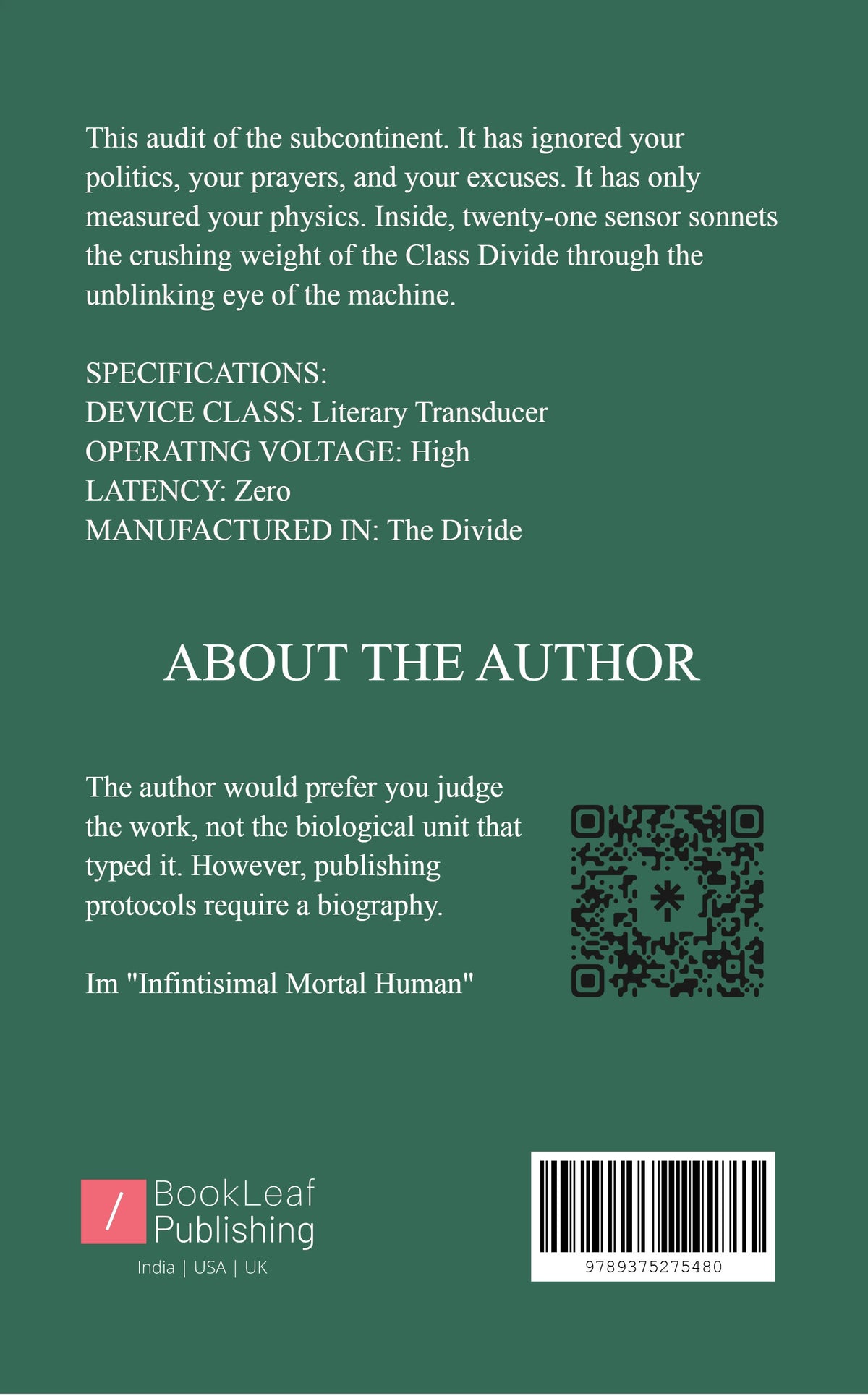 Sensor Sonnets