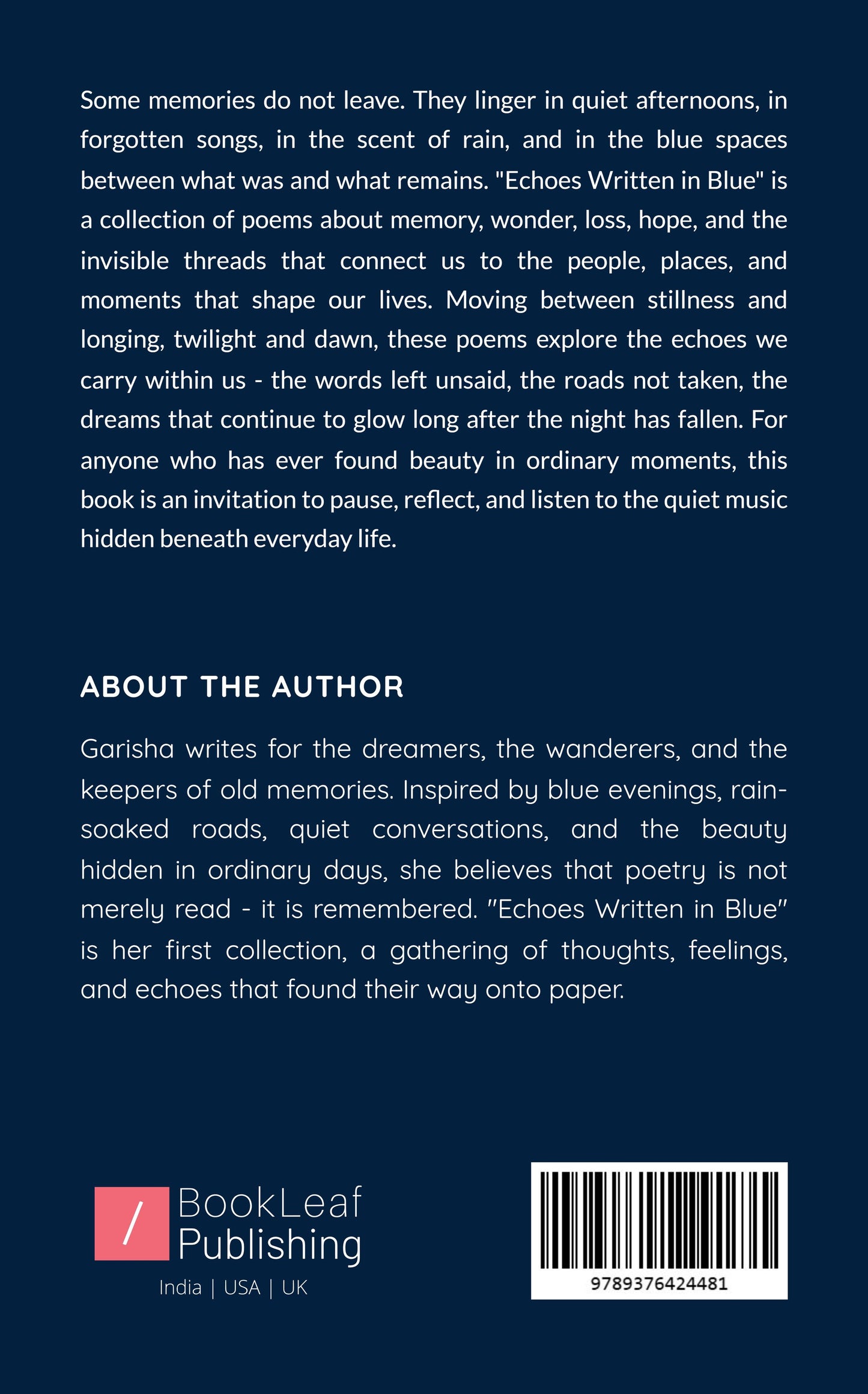 Echoes Written in Blue