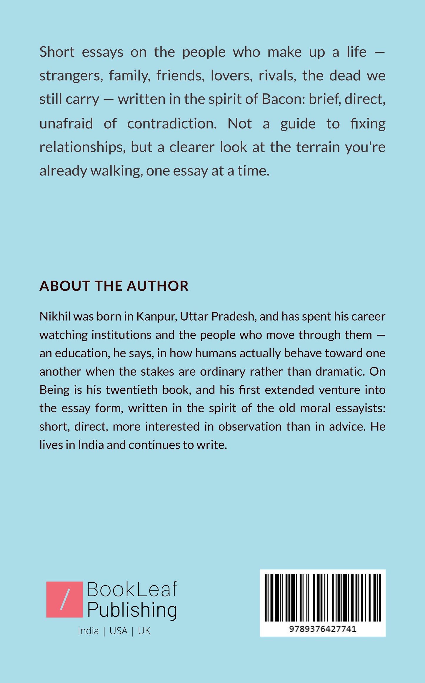 On Being
