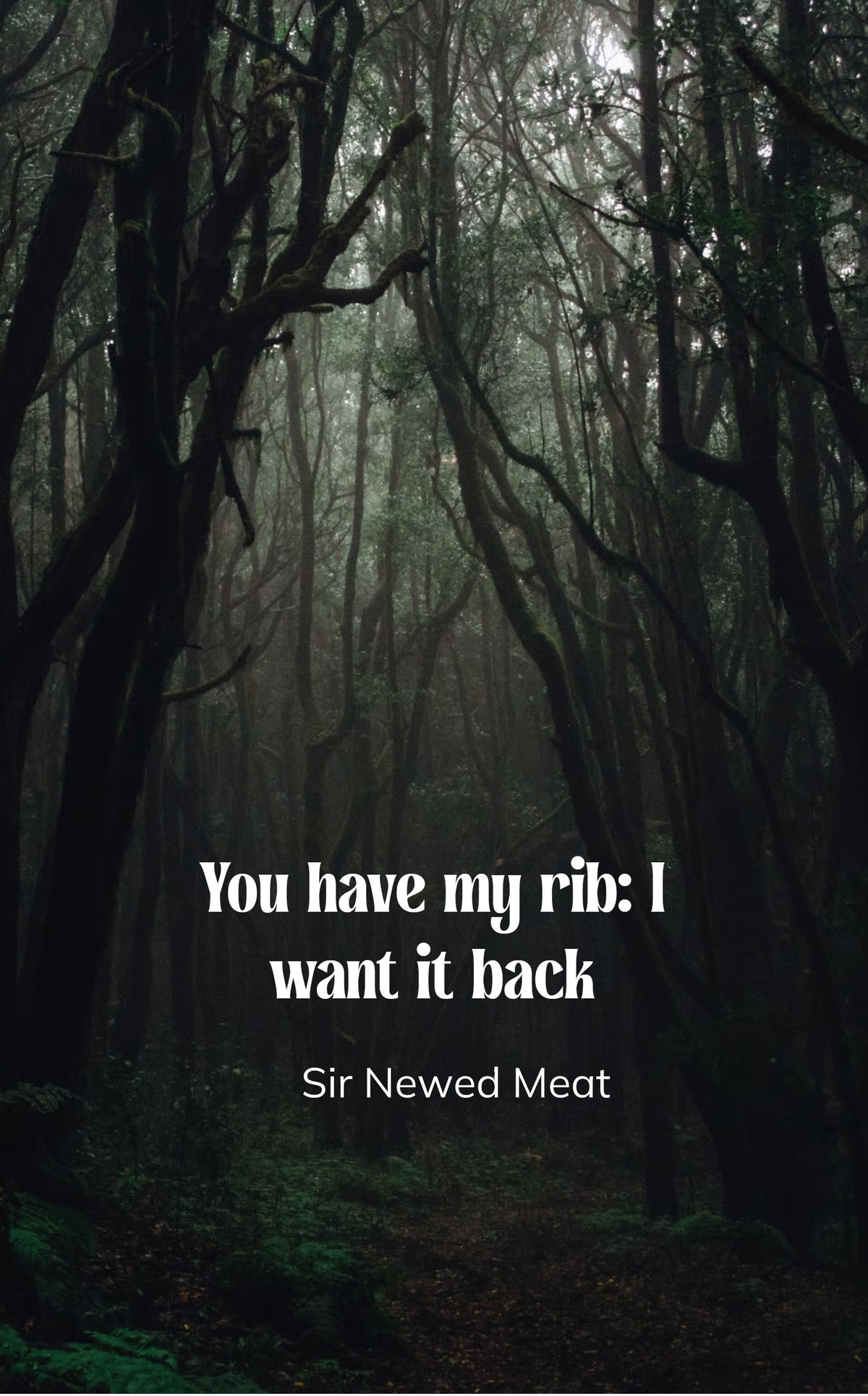 You have my rib: I want it back