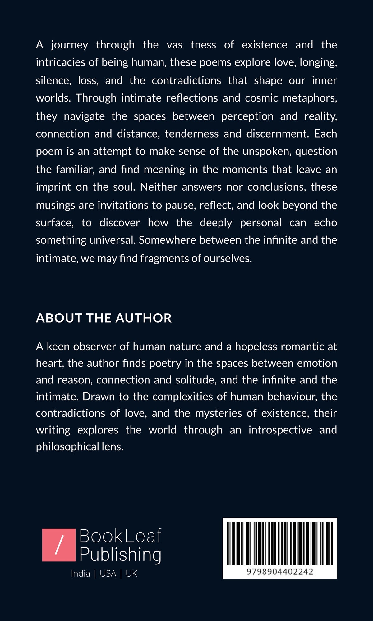 Between the Infinite and the Intimate